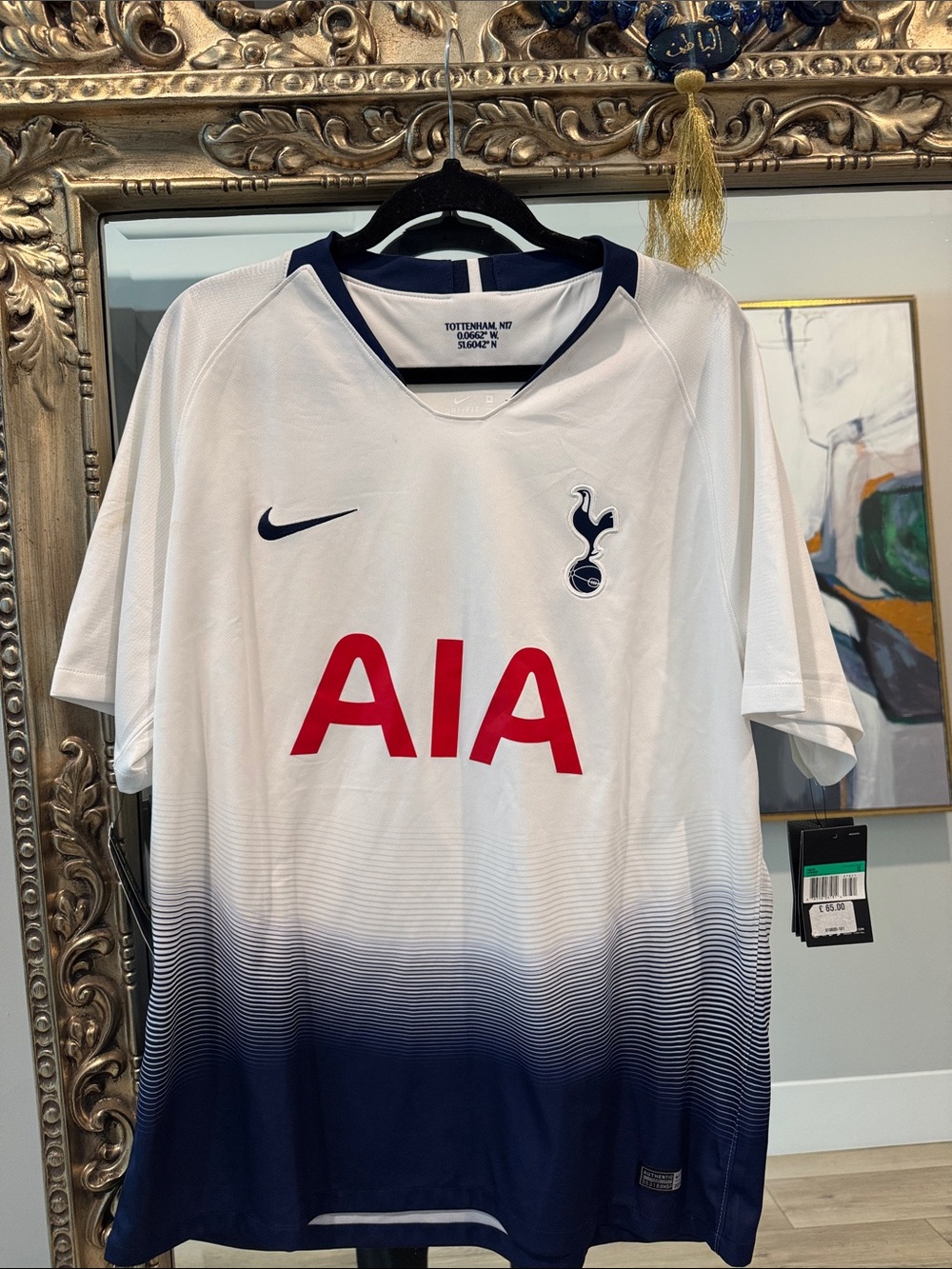 Nike White, Navy & Red Tottenham Hotspur Kids Jersey
